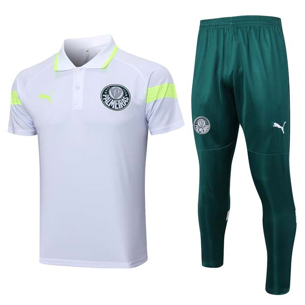 Polo Palmeiras Conjunto Completo 2023 2024 Blanco Verde